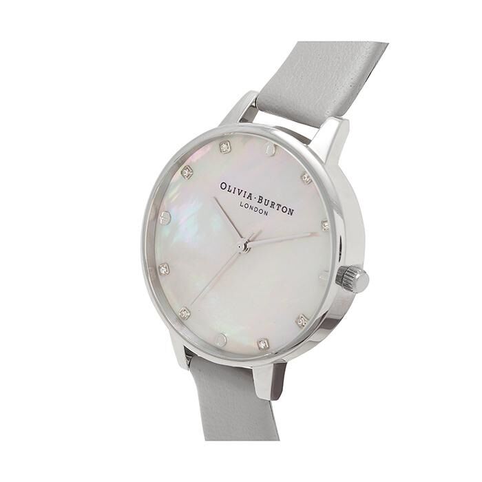 Olivia Burton Classics Leather Grey Watch - Image 2