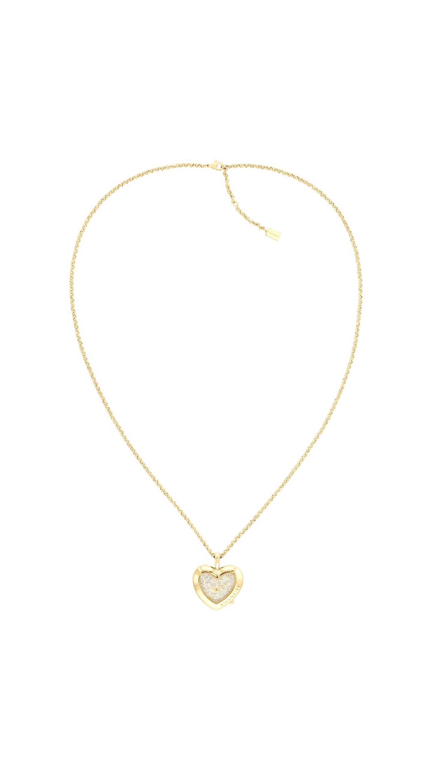 Coach Heart Women's Watch Necklace