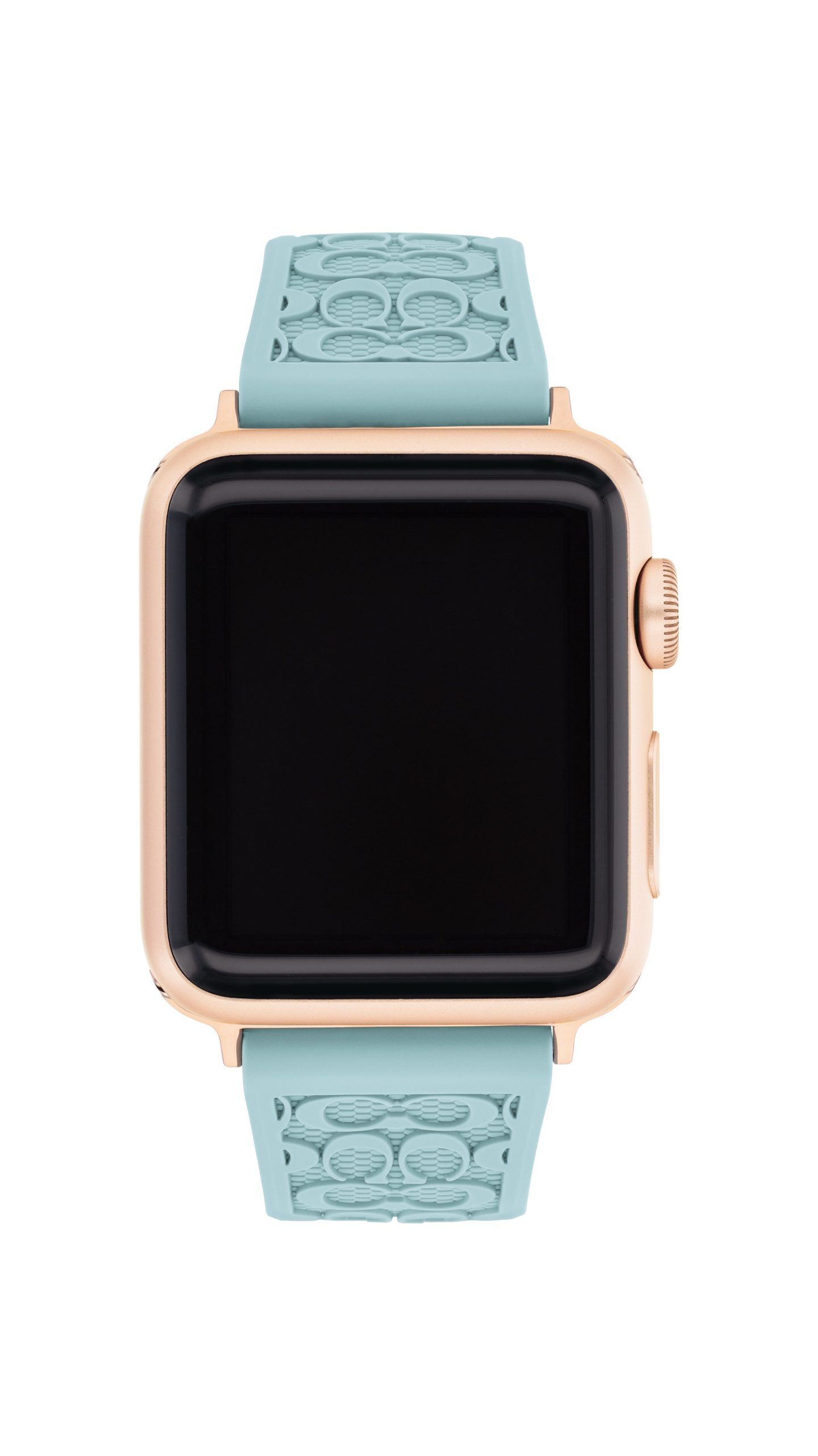 Coach Apple Watch® Strap Teal Rubber 38mm, 40mm and 41mm