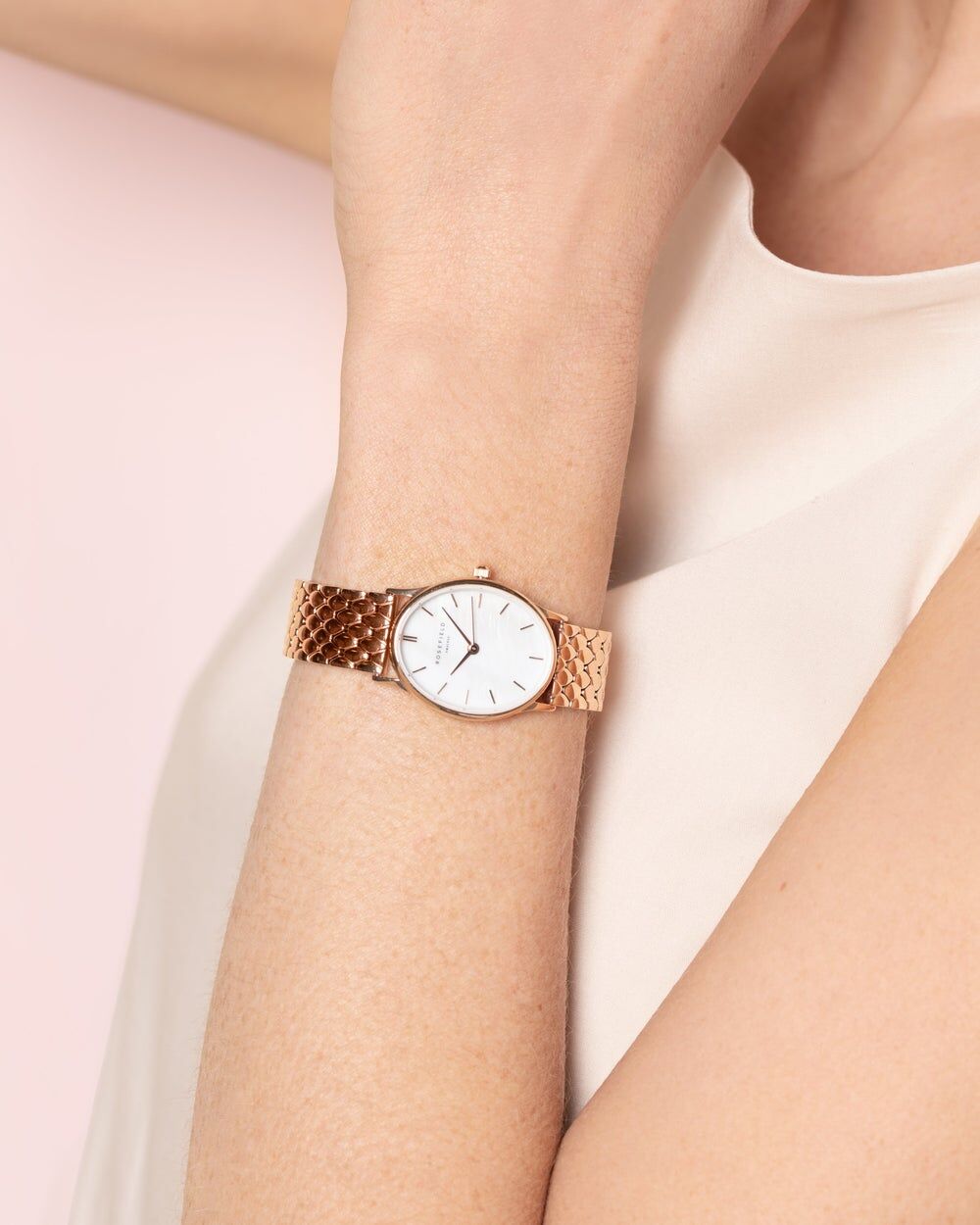 The Oval White MOP Steel Rose Gold - Image 2
