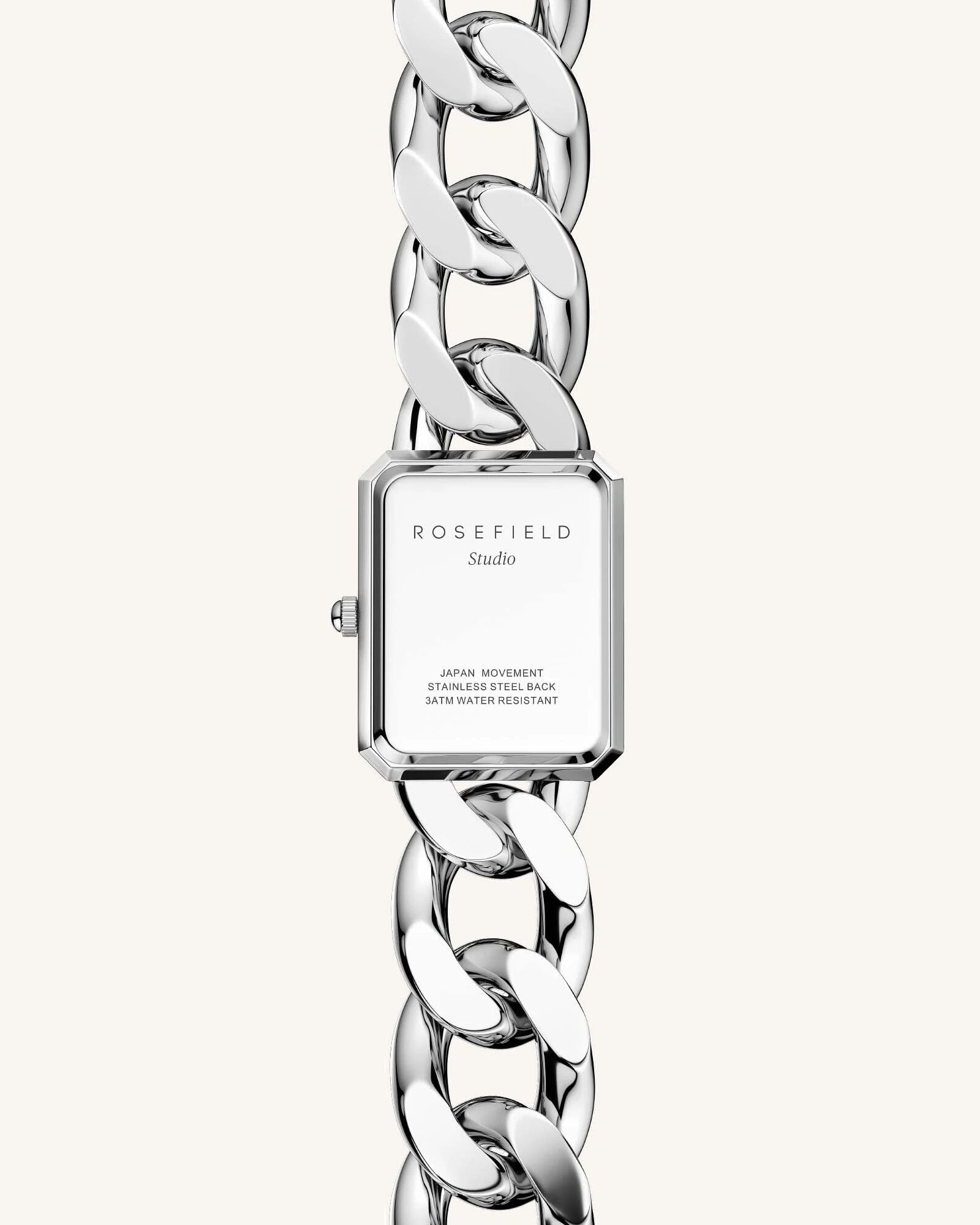 The Octagon XS Chain Watch Studio Edition White Silver - Image 4