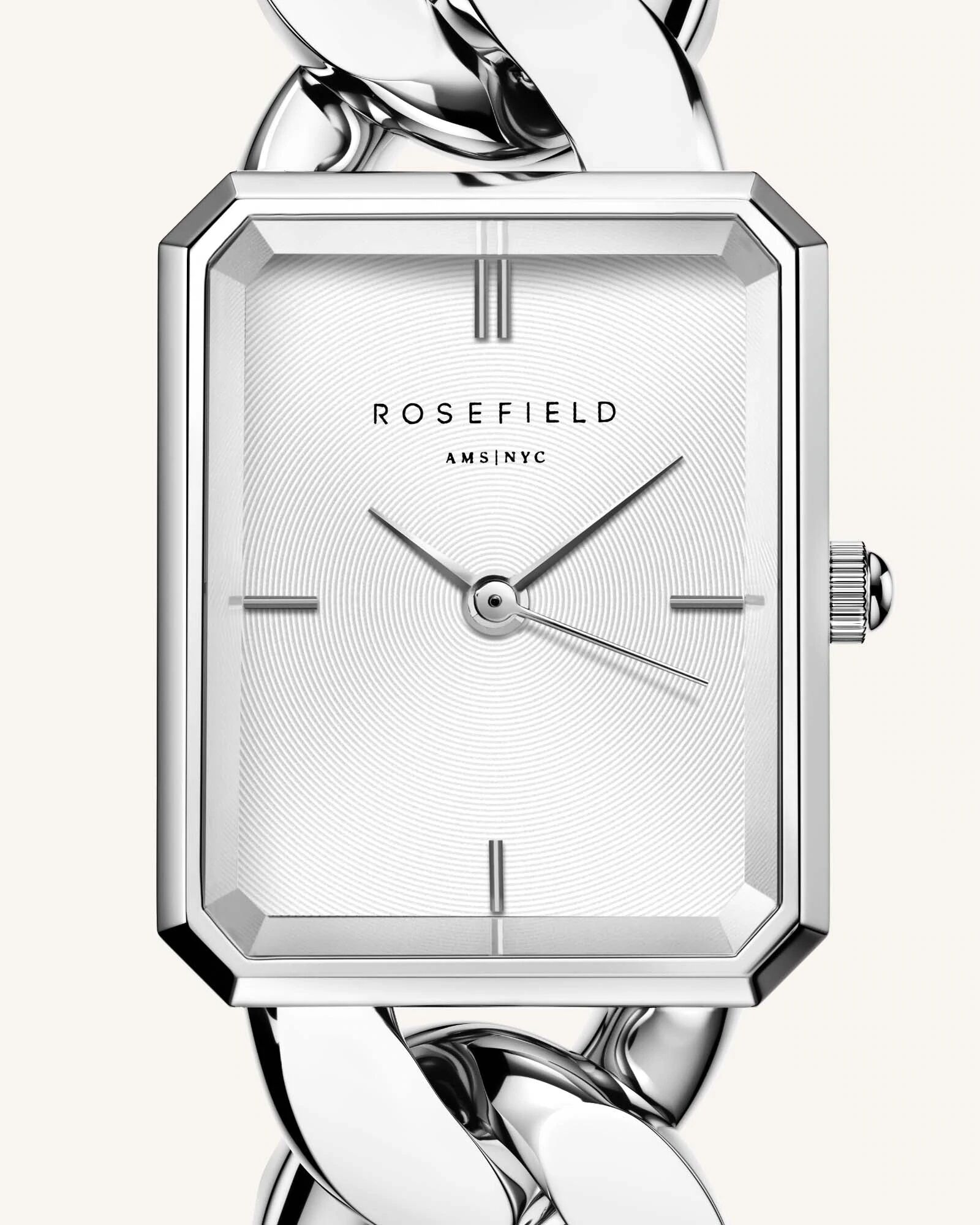 The Octagon XS Chain Watch Studio Edition White Silver - Image 3