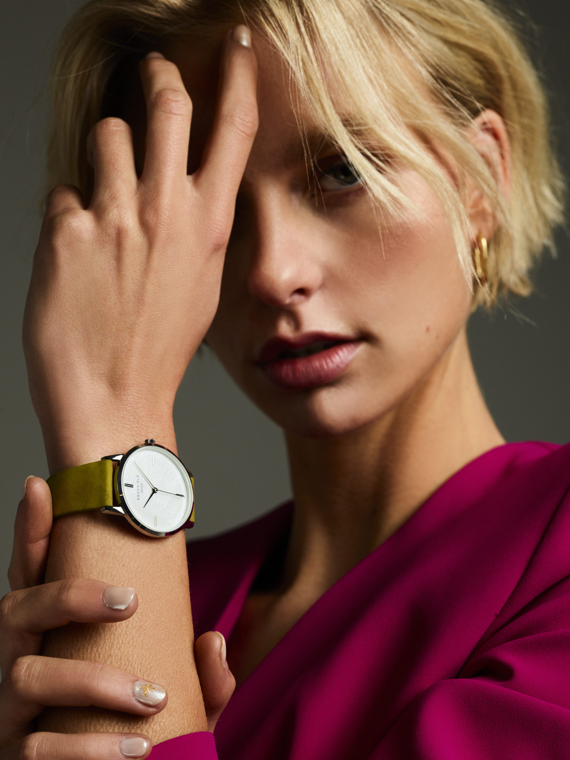 The Pearl Edit White Mother of Pearl Olive Nubuck Leather - Image 2