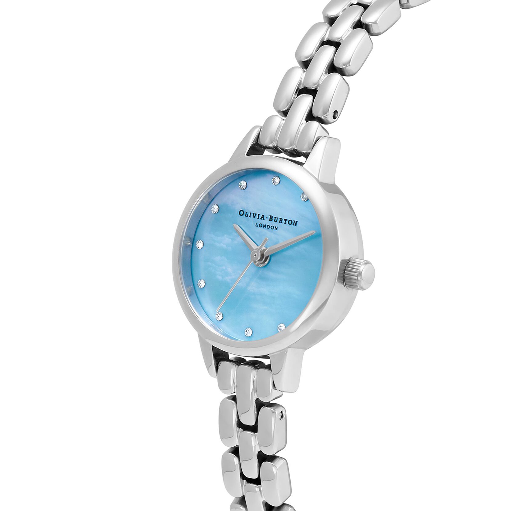 Olivia Burton Classics Pale Blue Mop & Stone Women's Watch (OB16MN11) - Image 2