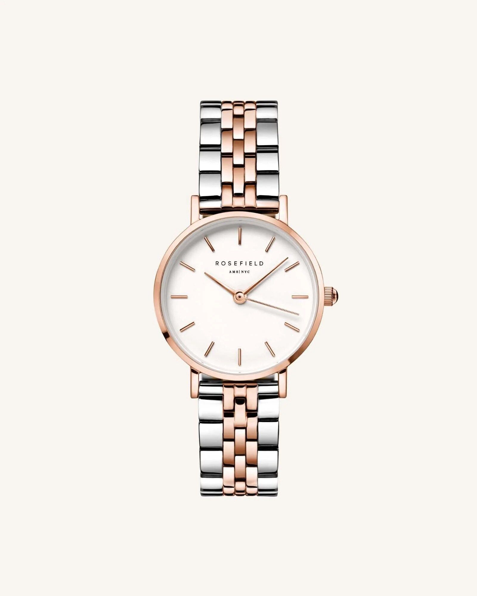 The Small Edit White Steel Silver Rosegold Duo