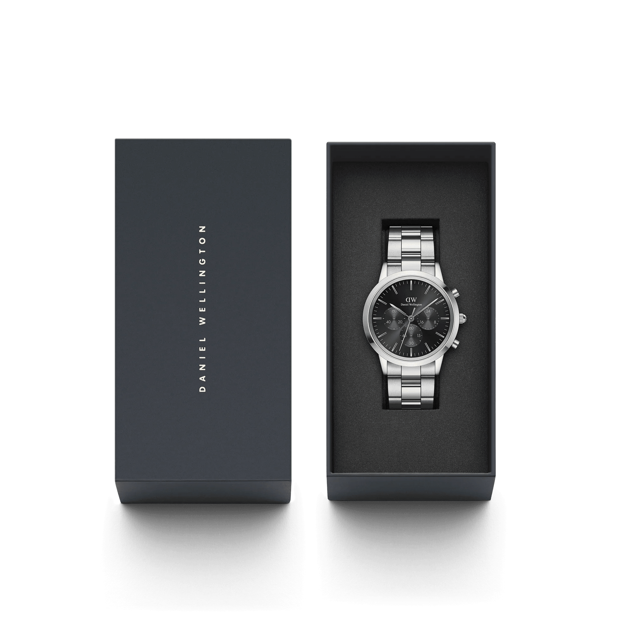 Daniel Wellington Iconic Chronograph Link Onyx Watch (DW00100645) - Image 4