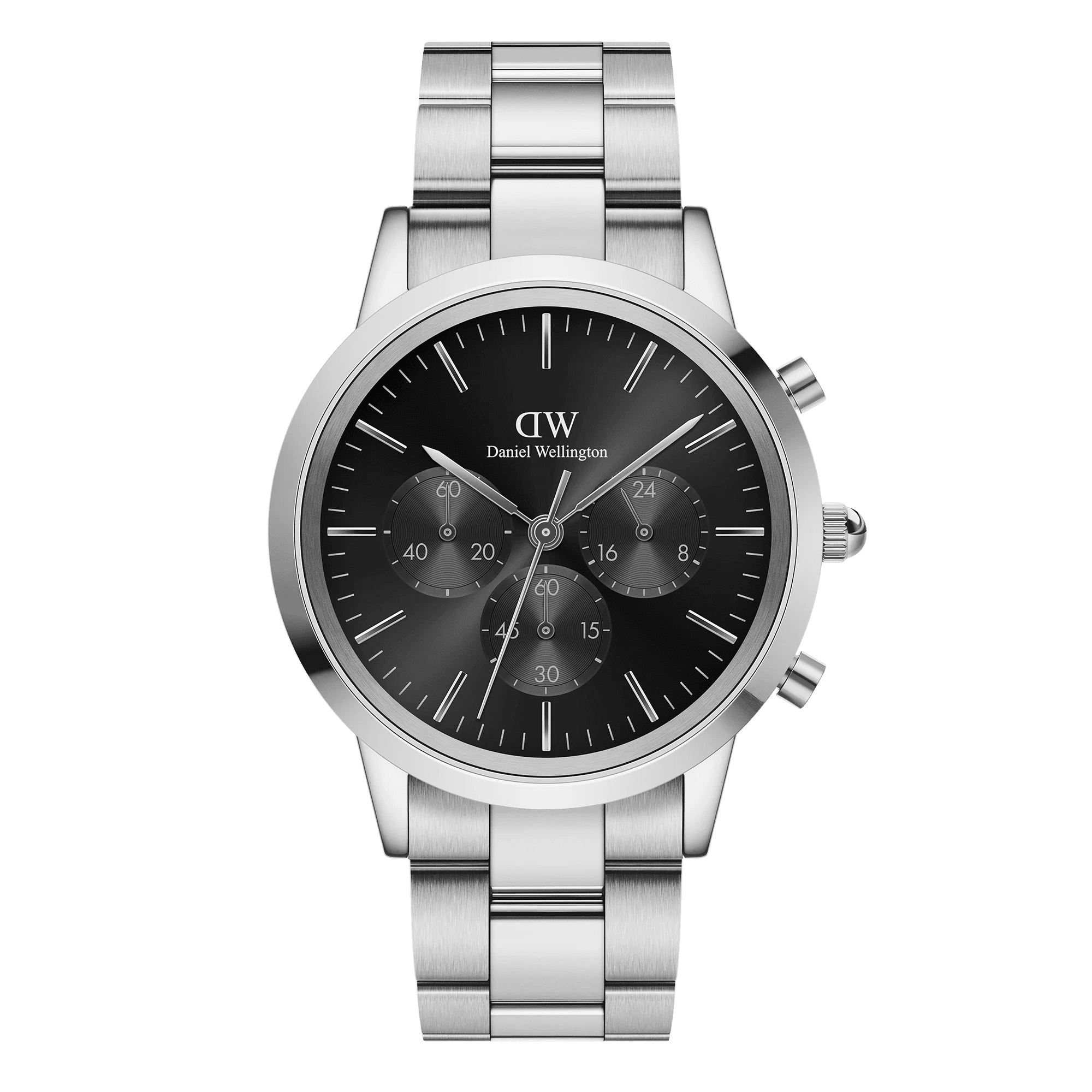 Daniel Wellington Iconic Chronograph Link Onyx Watch (DW00100645)