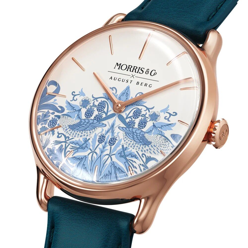 August Berg x Morris & Co. Simply Strawberry Thief - Image 2