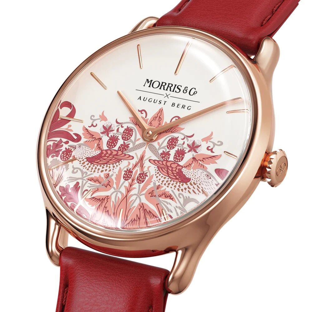 August Berg x Morris & Co. Simply Strawberry Thief - Image 2