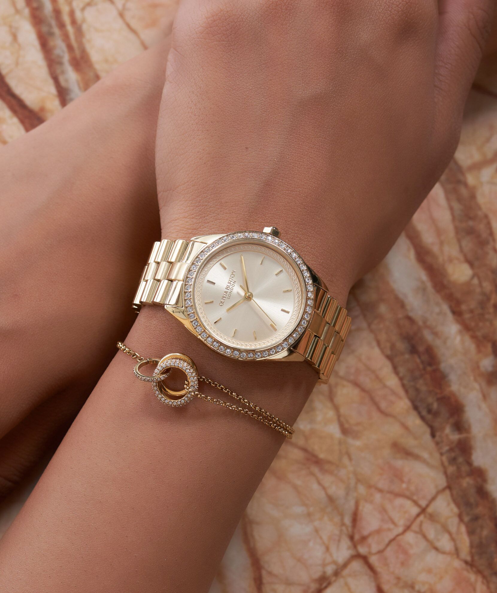 Olivia Burton Sports Luxe Bejewelled Women's Watch - Image 2