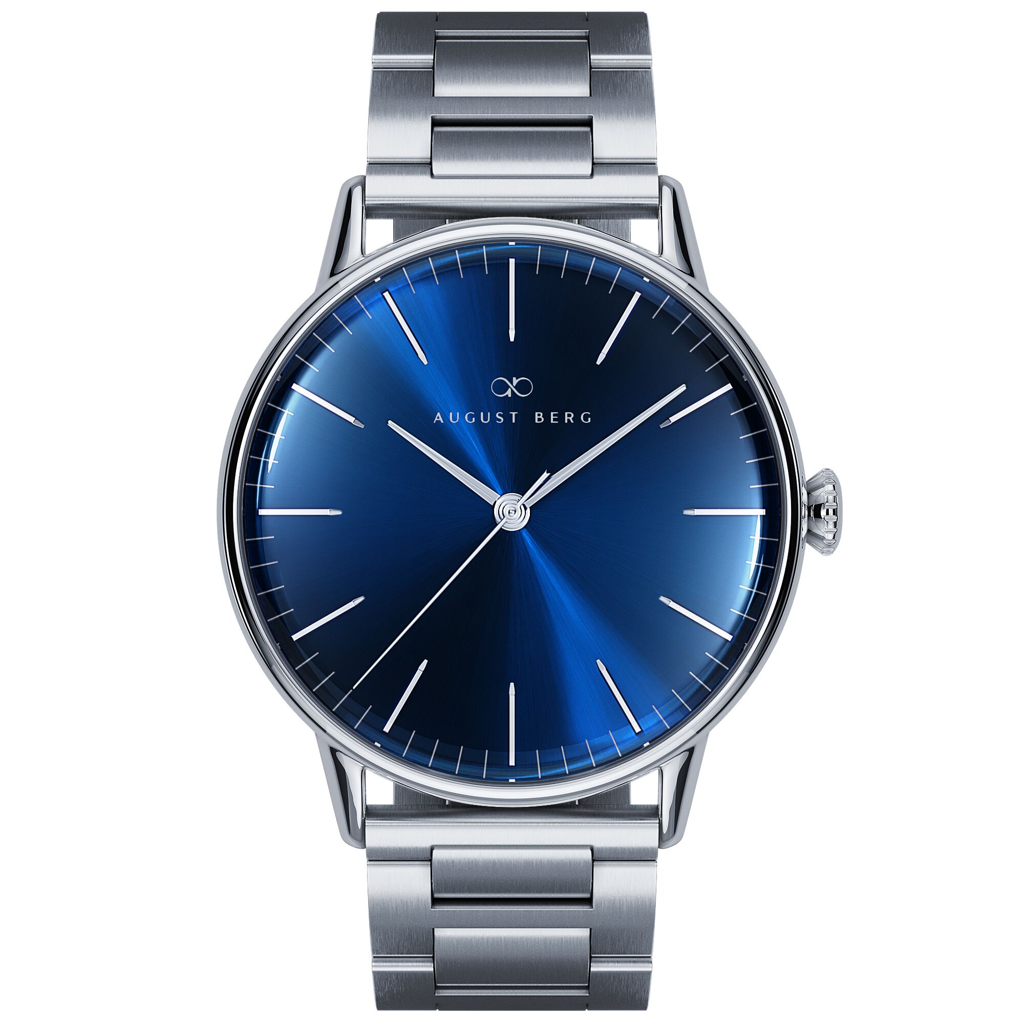 August Berg Serenity Link Deep Blue Silver