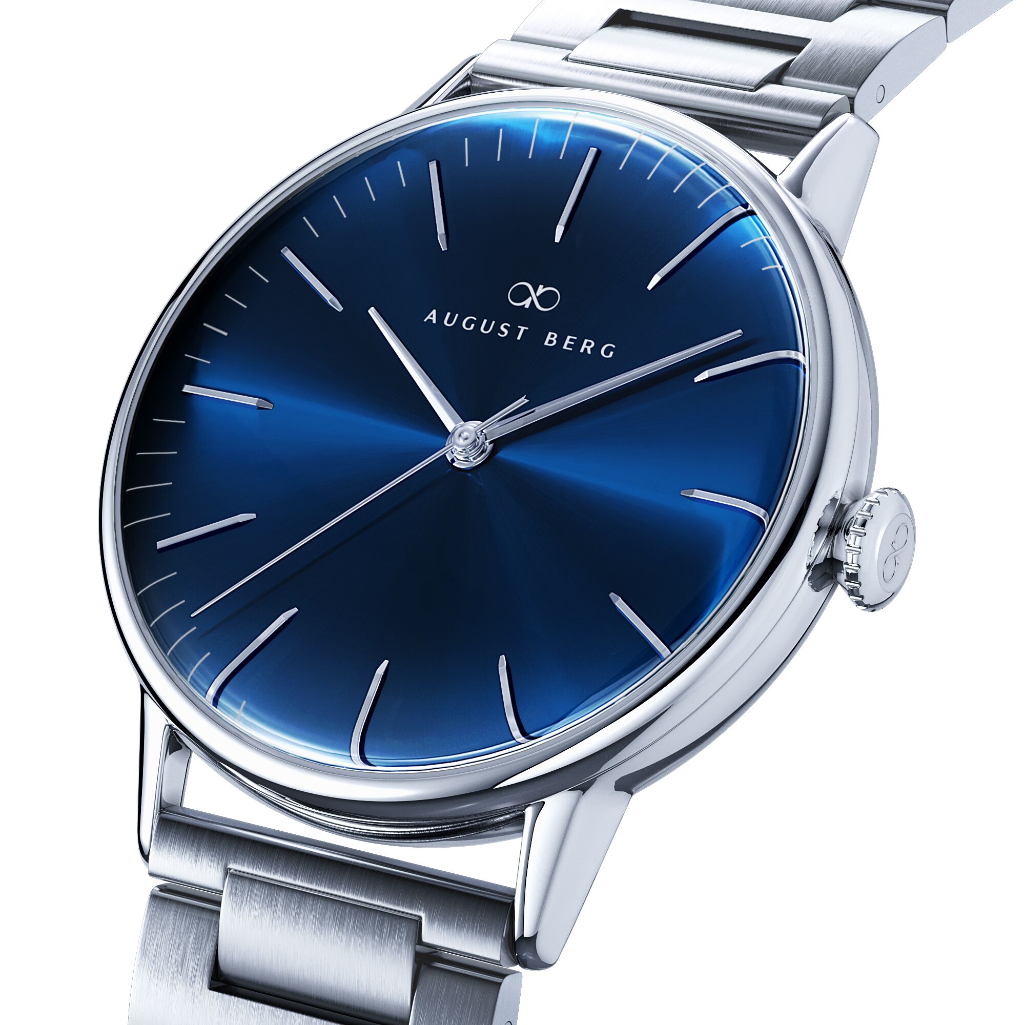 August Berg Serenity Link Deep Blue Silver - Image 2